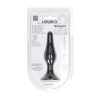 Slim Silicone Anal Plug - M - Black